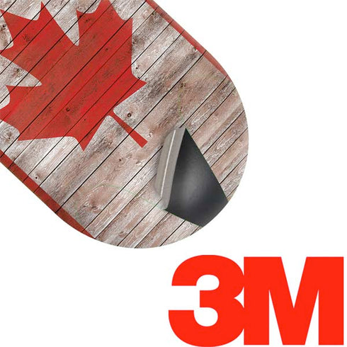 Canadian Flag Dark Wood Galaxy Buds Skin